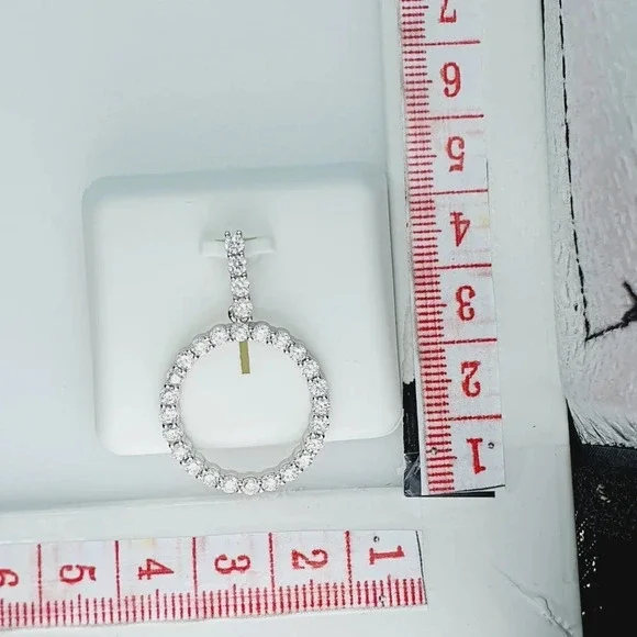 925 Sterling Silver Cubic Zirconia Initial Pendant, UU1P6A6181
